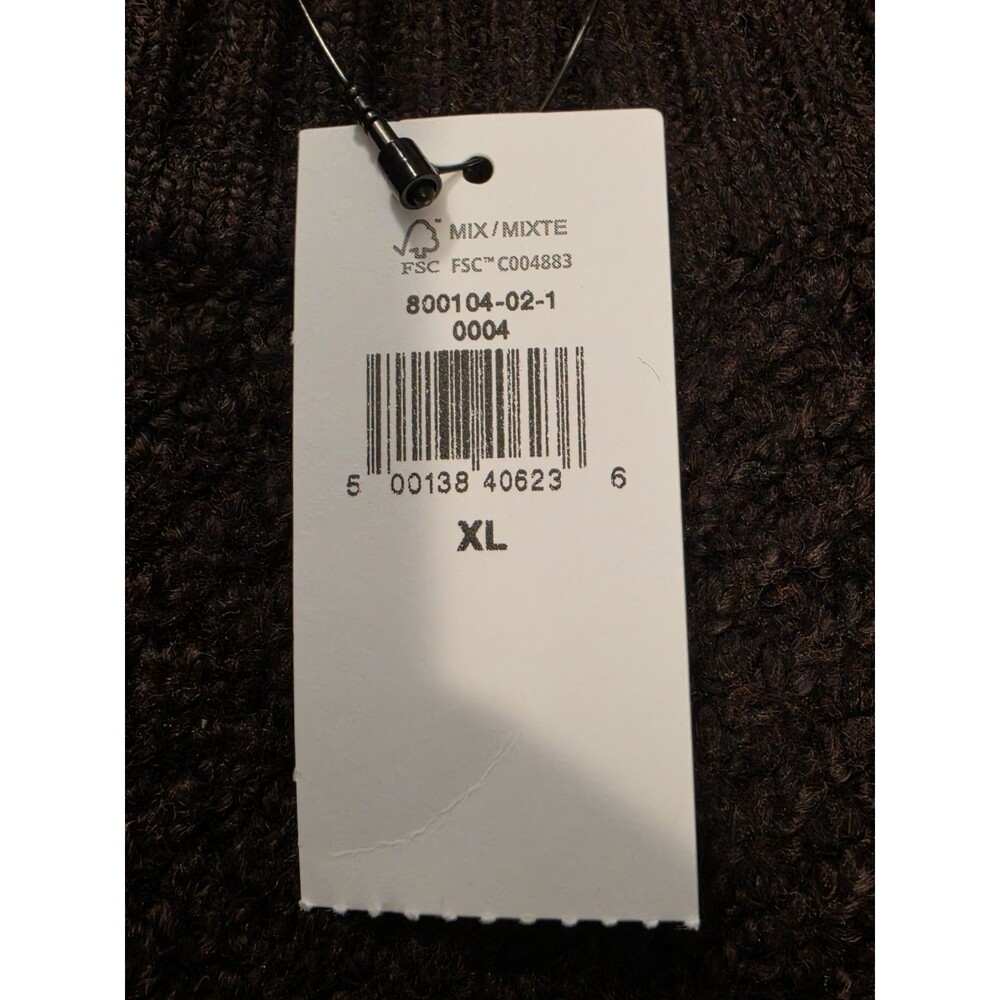 NWT Banana Republic Factory Mens XL Sweater Cozy Textured Knit Brown Crewneck - Picture 7 of 12